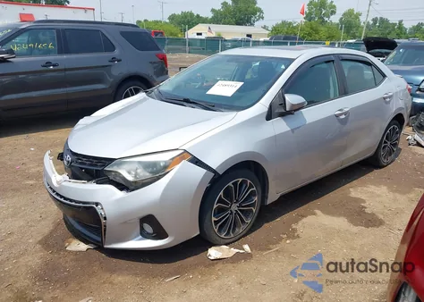 2015 Toyota Corolla S Plus from USA, damaged, VIN 2T1BURHE1FC405204